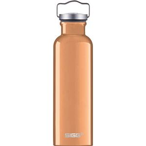 SIGG - Aluminium drinkfles, origineel koper, klimaatneutraal gecertificeerd, geschikt voor koolzuurhoudende dranken, lekvrij, vederlicht, BPA-vrij, 0,75 l