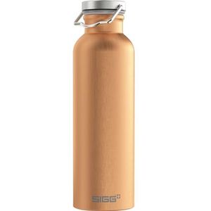 SIGG - Aluminium drinkfles - Origineel koper - Klimaatneutraal gecertificeerd - Geschikt voor koolzuurhoudende dranken - Lekvrij - Vederlicht - BPA-vrij - Outdoor & Camping Accessoires - 0,75L