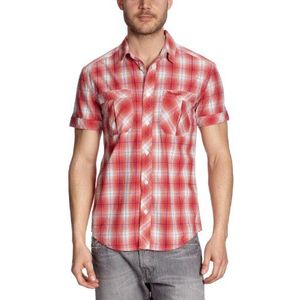 Wrangler S/s Shadow Check T-shirt – overhemd – heren - - Small