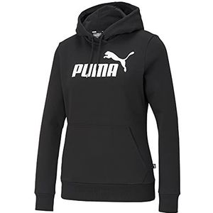 PUMA Heren Essentials Logo Fleece Hoodie Hooded Sweatshirt, Katoen Zwart, L