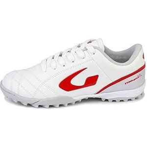 GEMS Scarpa Torneo X Jr Sneakers voor jongens, wit, grijs/rood, 31 EU