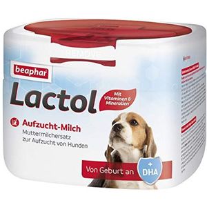 Beaphar Lactol kweekmelk 250 g, volwaardige moedermelkvervanger voor hondenpuppy's vanaf de geboorte, klein