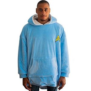Star Trek UXSTLOGSP003 Sweatshirt met capuchon, Hemelsblauw, Taille unique Grande taille Extra Tall