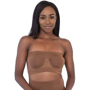Rhonda Shear Dames Angel Naadloze Onderdraad Bandeau BH, Klei, M