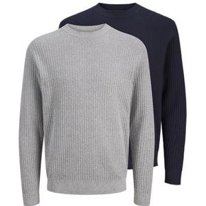 JACK & JONES Jprblubarkley Knit Crew Neck Mp, night sky, XS