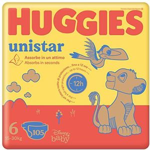 Huggies Unistar luiers maat 6 (15-30 kg) 105 stuks