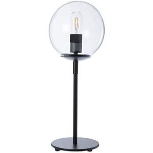 Globus decoratieve lamp, metaal/glas, 15 W, zwart, ø 19 x H 52 cm