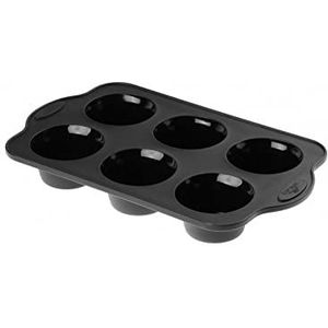 Gerlach Siliconen muffinbakvorm 6 stuks SMART BLACK