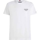 Tommy Hilfiger - Global Stripe Tee - T-shirt - Wit - 100% Gerecycled Katoen