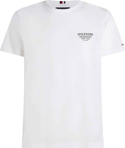 Tommy Hilfiger - Global Stripe Tee - T-shirt - Wit - 100% Gerecycled Katoen