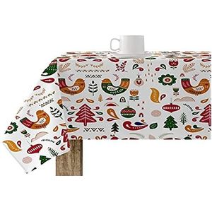 BELUM | Tafelkleed Kerstmis | vlekbestendig tafelkleed rechthoekig hars | tafelkleed van hars (kunststof touch) | tafelkleed voor huishouden (140 x 140 cm)