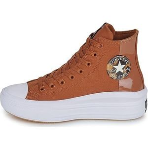 Converse Chuck Taylor All Star Move Platform Tortoise Sneakers voor dames, bruin, hoge schoenen, Tawny Uil Zwart Wit, 38 EU