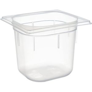 APS 82140 GN 1/6 container, 17,6 x 16,2 cm, diepte: 150 mm, polypropyleen, 2,2 liter