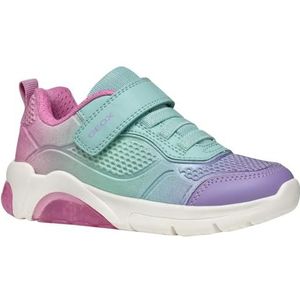 Geox J Fadinlight Girl C, meisjessneakers, Aqua Paars, 24 EU