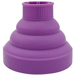 Generic E9G2 Universele Siliconen Föhn Cover Diffuser Opvouwbaar Fit De meeste Haardrogers Paars, Acryl