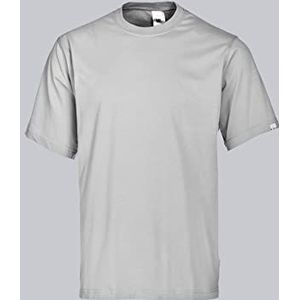 BP 1221-170-51-L uniseks T-shirt, 1/2 mouwen, ronde hals, lengte 70 cm, 160,00 g/m² puur katoen, lichtgrijs, L