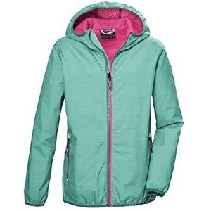 killtec meisjes Functioneel jack/regenjack met capuchon KOS 138 GRLS JCKT, aqua, 164, 42988-000