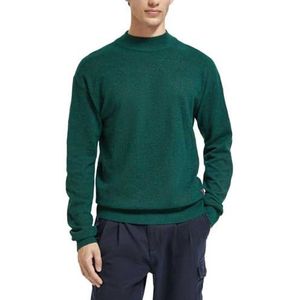 Scotch & Soda Herentrui, basic mock in gerecyclede polyester mix, Artic Teal 3850, M