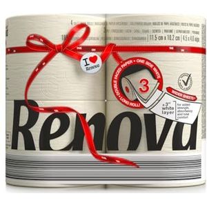 Renova Toiletpapier, Beige - 4 rollen