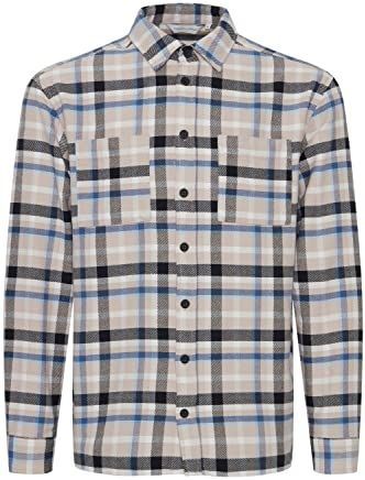 Casual Friday Tussenjas 'August'  beige / blauw / zwart / wit