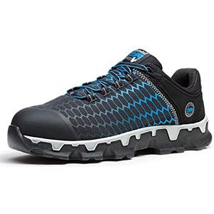 Timberland Pro Mannen Powertrain Sport Legering Veiligheid Teen Elektrische Gevaar Atletische Werkschoen, Zwarte Ripstop Nylon Met Blauw, 46 EU