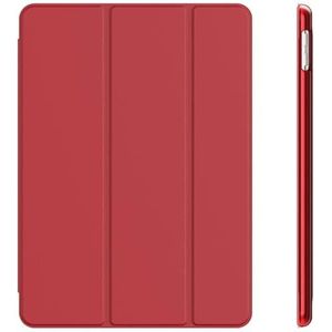 Beschermhoesje voor iPad 2/3/4 9,7 inch, ultradun en licht, voor Smart Case met doorzichtige achterkant bescherming, met automatische wekker/slaap - Rood