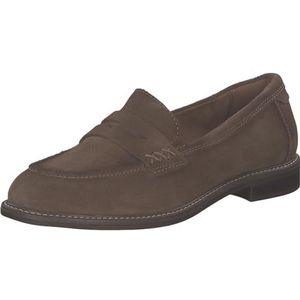 Tamaris - Loafers - Bruin - Met Geweven Details en Siergesp