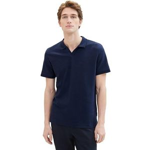 TOM TAILOR Poloshirt voor heren, 10668 - Sky Captain Blue, XXL