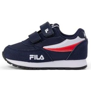FILA Orbit Revolution Velcro TDL Sneakers voor kinderen, uniseks, Fila marineblauw, 26 EU