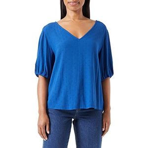 United Colors of Benetton Blusa 5M8FDQ05D hemd, blauw 2G6, M dames, blauw 2 g6, M