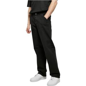 Urban Classics - Broek - Zwart - Regular Fit - Gevoerde Zoom/Rand