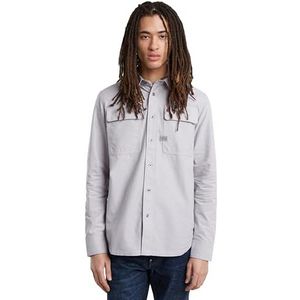 G-STAR Heren CPO regular overhemd, meerdere kleuren (Correct Grey/White Oxford D23583-c895-c760), L