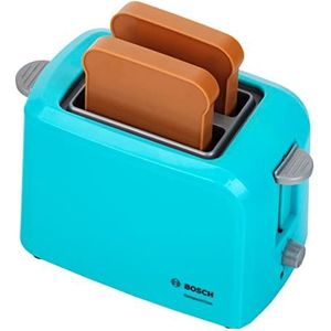 Theo Klein 9518 Bosch-broodrooster met mechanische roosterfunctie I Inclusief 2 sneetjes speelgoedtoast I Afmetingen: 15 cm x 12 cm x 10,5 cm I Speelgoed voor kinderen vanaf 3 jaar