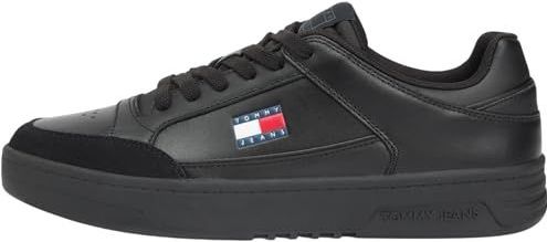 Tommy Jeans - Sneakers Laag - Zwart - Glad Leer