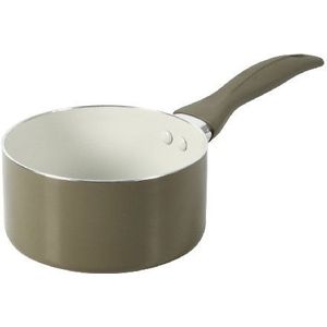 Crealys Mistral 511339 steelpan, aluminium, bakeliet-greep, siliconen, 14 cm, taupe