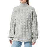aleva Oversized trui  lichtgrijs