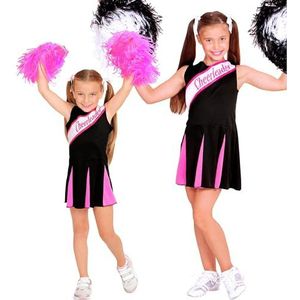 Widmann - Kinderkostuum cheerleader, jurk, American Football, High School, schooluniform, themafeest, carnaval