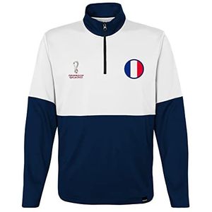 FIFA Officiële Fifa Wereldbeker voor heren 2022 1/4 Zip Pull Over - Frankrijk Quarter Zip Pull Over (pak van 1)