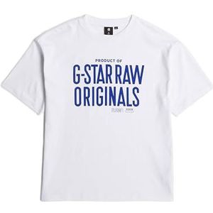 G-STAR Jongens s Boxy T-shirt, wit (White D25540-01-110), 8 Jaar