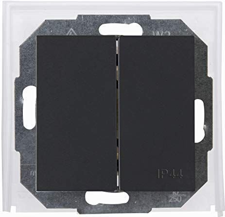 Kopp - Athenis - Inbouw-vochtige ruimte-serieschakelaar - Antraciet - IP 44