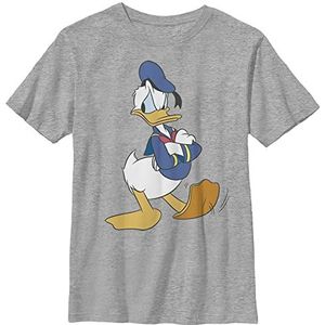 Disney Characters Traditional Donald Boy's Crew Tee, Athletic Heather, X-Large, Athletic Heather, XL