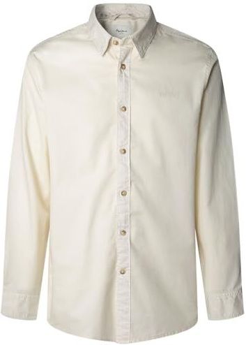 Pepe Jeans - PM3090843 Charly - Overhemd - Gebroken Wit - Katoen - Lange Mouwen