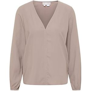 JEONA Klassieke damesblouse met lange mouwen, grijs, S