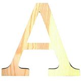 Artemio 11,5 cm houten letter A in bovenkast, Beige