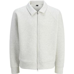Jack & Jones Jcodynamic Sweat Zip High Neck, wit melange., M