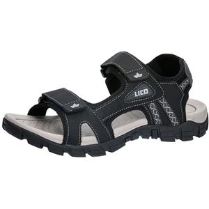 Lico - Lealman V - Sandalen - Zwart - Klittenbandsluiting