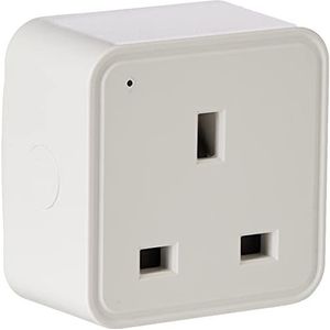 TCP Smart Plug UK White met App, Wifi, Werkt met Alexa, Google Home & Siri Snelkoppelingen, Spraakbediening, Smart Schuedules
