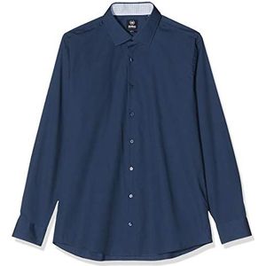 Strellson Premium Santos-cc formeel overhemd voor heren, blauw (donkerblauw 401), 37, Blauw (Donkerblauw 401), 37