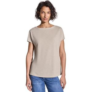 Street One - Dames Shirt - Beige - Linnenlook