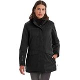 Killtec (KILAH) Women's Functionele parka met afritsbare capuchon voor hondenbezitters Ostfold WMN PRK B, Black, 42, 35614-000